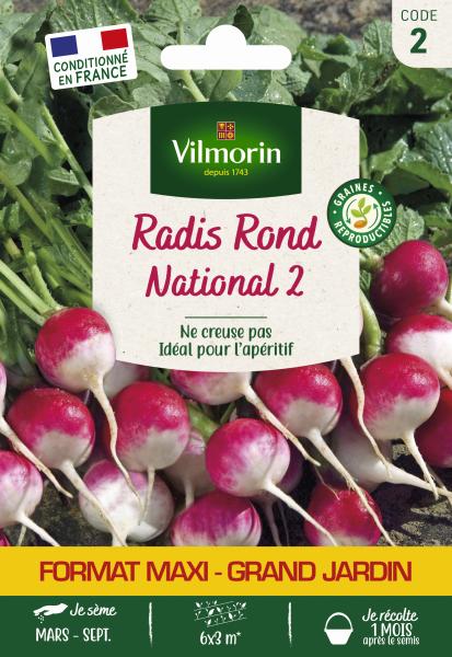 Potagères - Radis National 2 - Grand Modèle - face recto